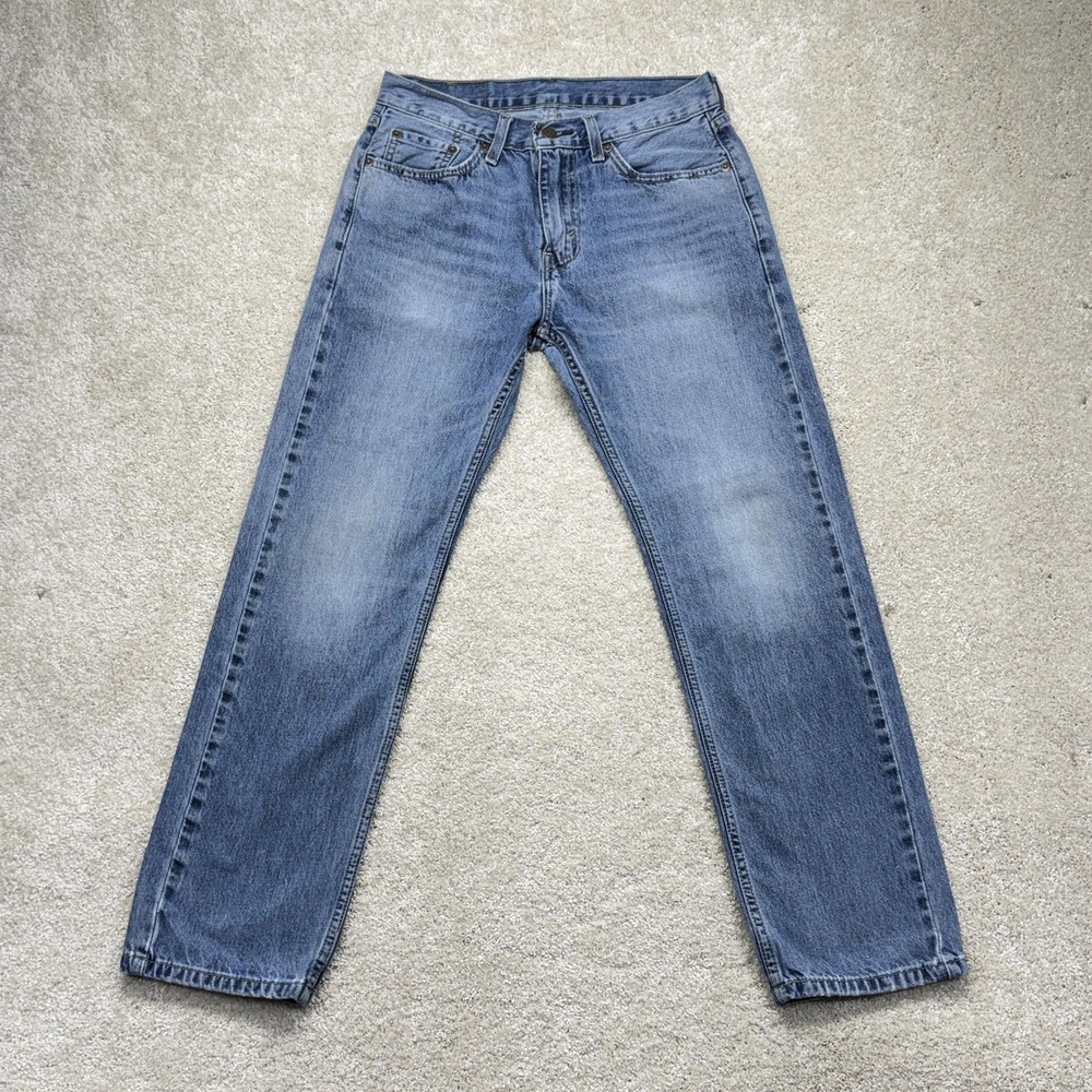 Levi's Men’s Slim Straight Jeans in Light Wash Blue